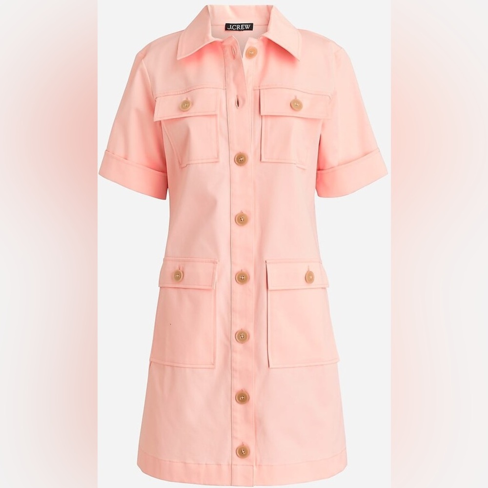 J. Crew Gamine shirtdress in stretch twill
